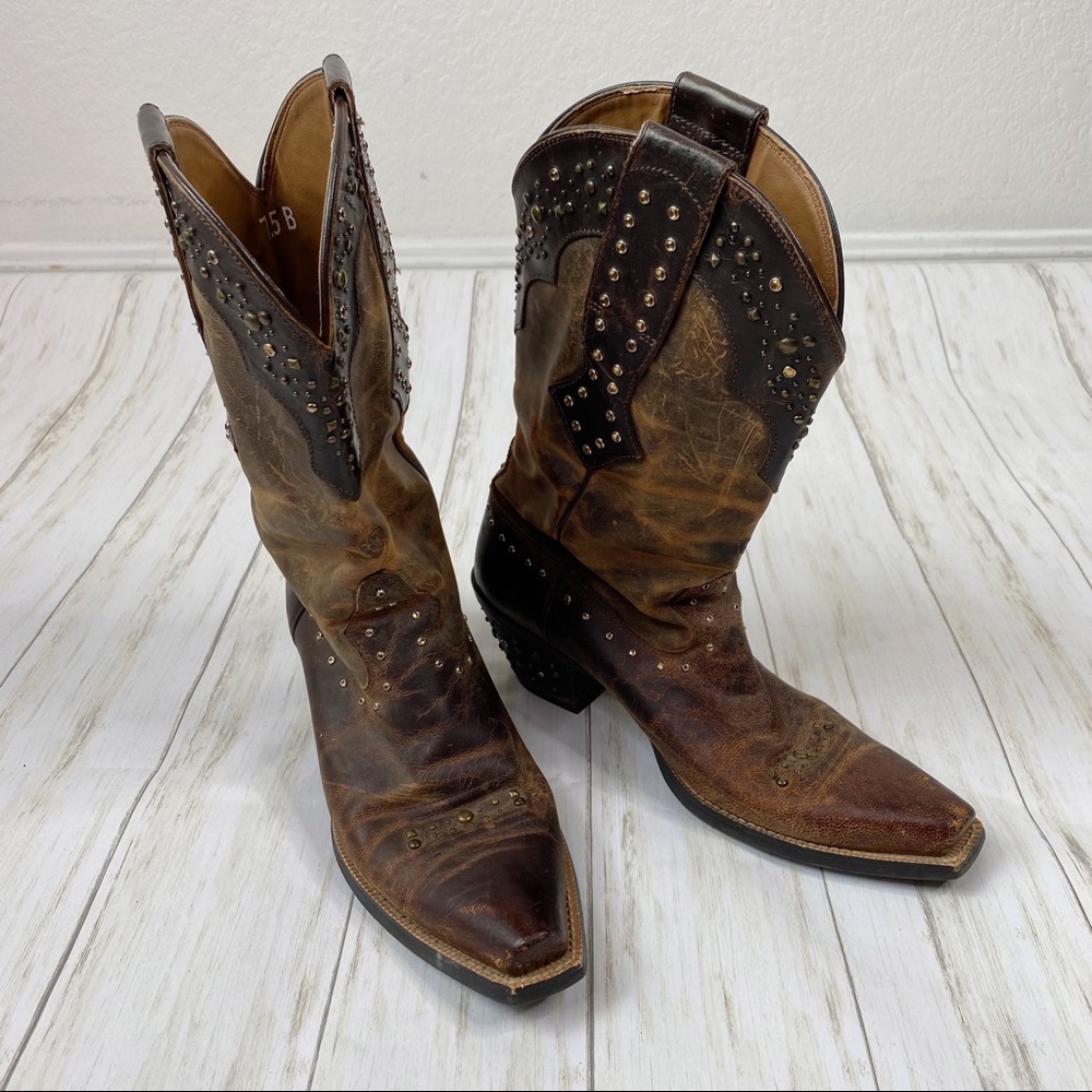 Ariat Rhinestone Cowgirl Brown Leather Boots